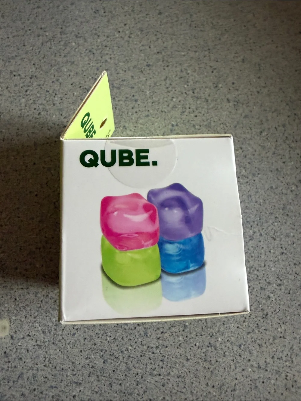 2 New Squishy Stress Toys QUBE & DROP Textured Blue Purple Squeeze Sensory Lot